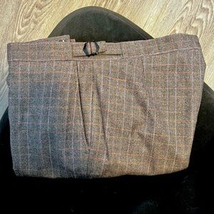 CHARLES TYRWHITT PRINCE OF WALES WOOL TROUSERS